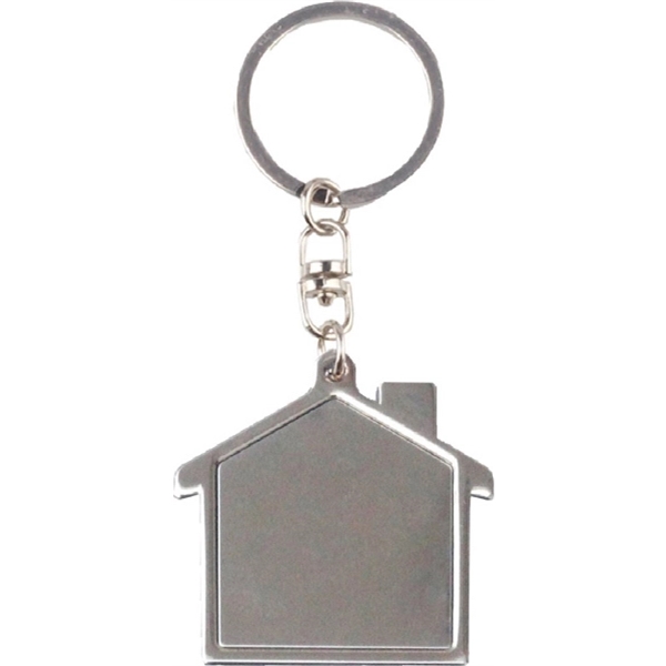 Rectangular shape chrome metal key holder... from ASI 74585 Nu Promo International / Nu Promo Line
