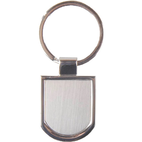 Rectangular shape chrome metal key holder... from ASI 74585 Nu Promo International / Nu Promo Line