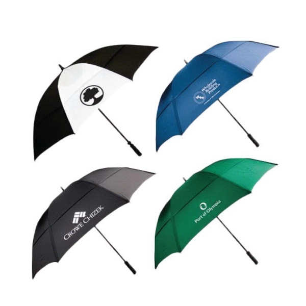 Wind resistant golf umbrella with fiberglass shaft and ribs.... from ASI 31570 Advantage Industries / AdVantage Line®