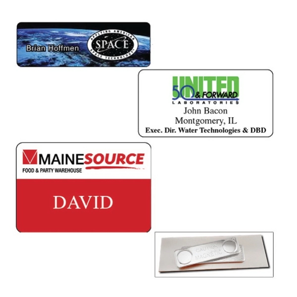 Full color sublimation 1" x 3" name badge.... from ASI 31570 Advantage Industries / AdVantage Line®