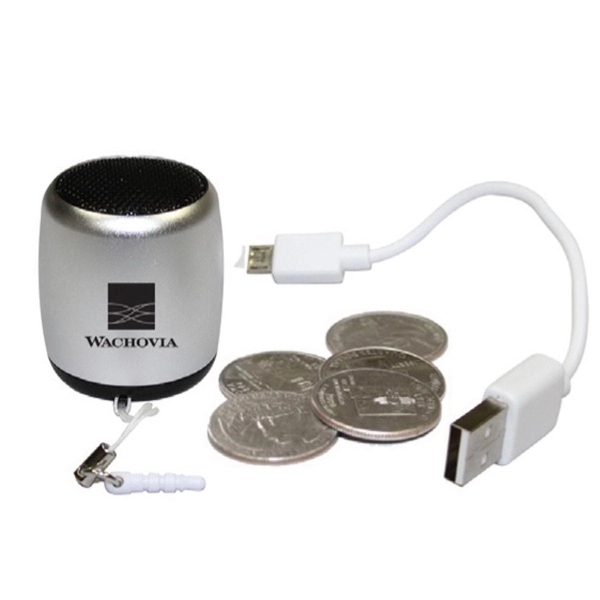 Ultra Mini "Phusic" Bluetooth Speaker/phone w/ Selfie Remote... from ASI 31570 Advantage Industries / AdVantage Line®