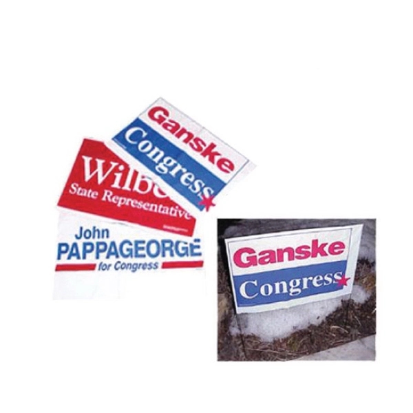Political yard signs, double sided, weather proof.... from ASI 31570 Advantage Industries / AdVantage Line®