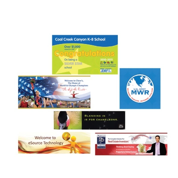 Polyester banner.... from ASI 31570 Advantage Industries / AdVantage Line®