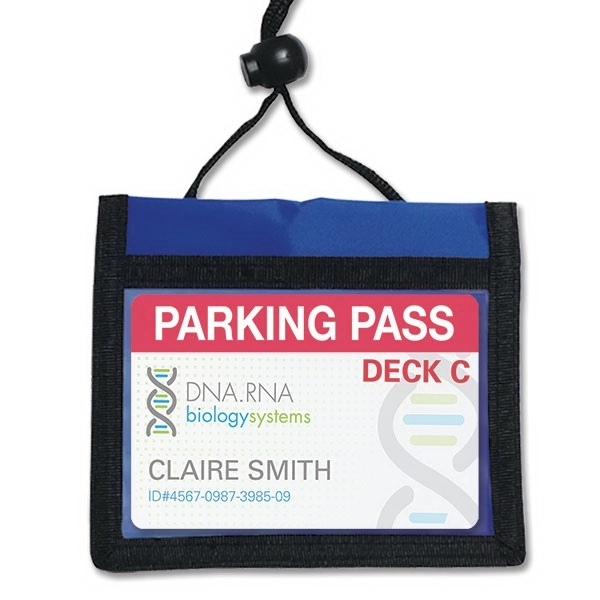 These durable 3-pocket credential wallets work as a name badge holder... from ASI 79898 Promovision / PROMOVISION