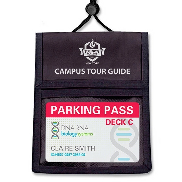 These multi-pocket nylon credential wallets feature a stylish black trim and... from ASI 79898 Promovision / PROMOVISION