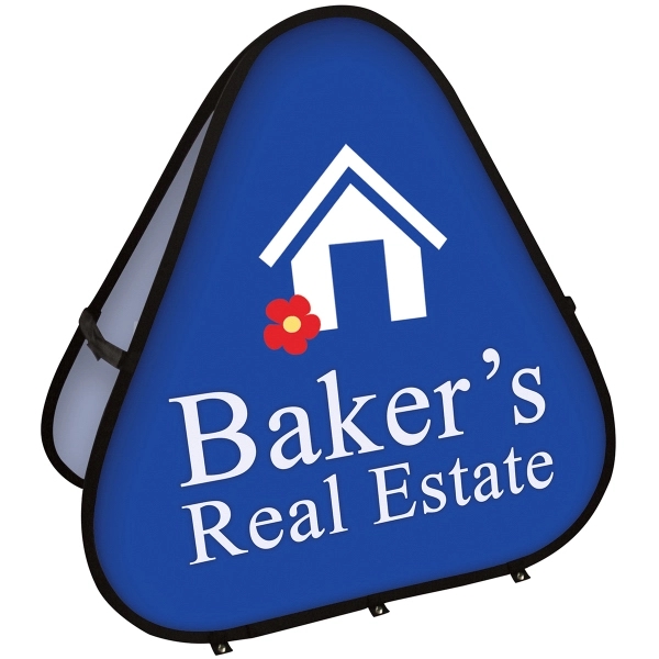 47.25" x 47.25" Triangle Pop-Up Banner... from ASI 80228 Quinn