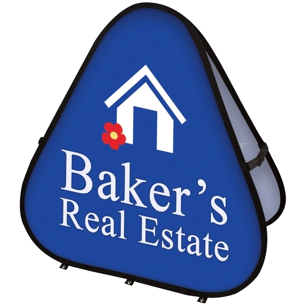 47.25" x 47.25" Triangle Pop-Up Banner... from ASI 80228 Quinn