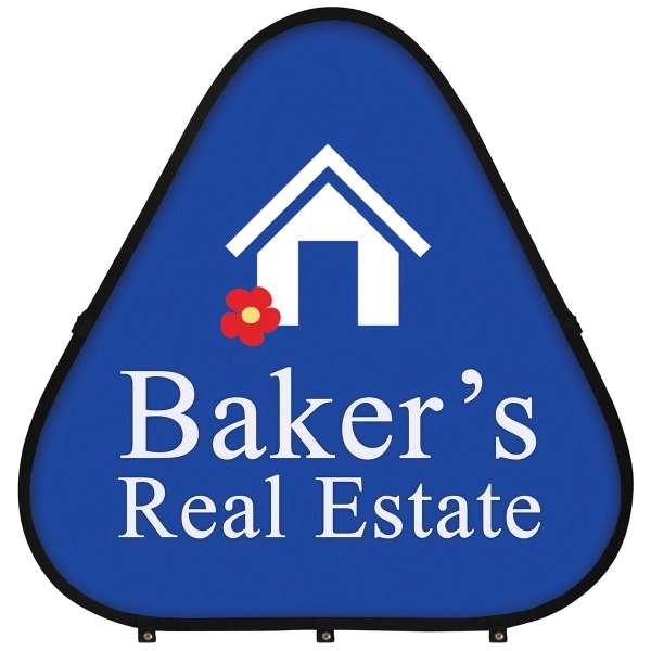 47.25" x 47.25" Triangle Pop-Up Banner... from ASI 80228 Quinn