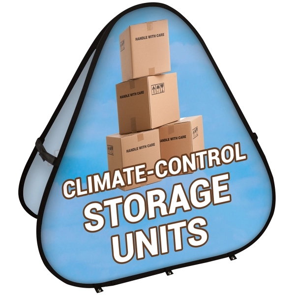 59" x 59" Triangle Pop-Up Banner... from ASI 80228 Quinn