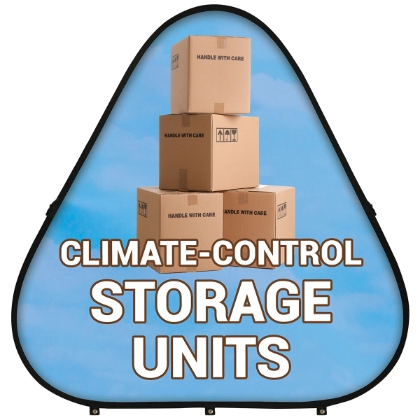 59" x 59" Triangle Pop-Up Banner... from ASI 80228 Quinn