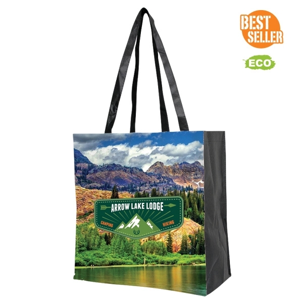 Full Gusseted Tote-Full Color Design on Front - Back Side is... from ASI 67557 LimeLight Ent / Limelight USA