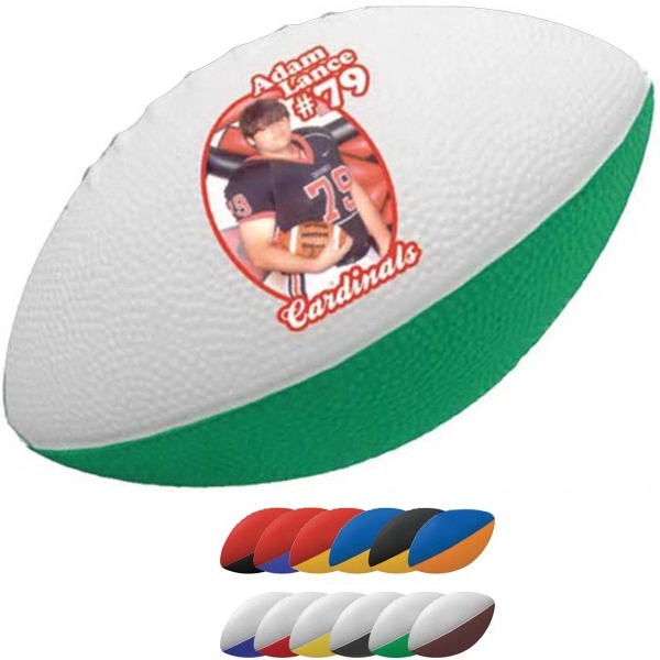7" foam football with two-tone color design and customization.... from ASI 55675 Galaxy Balloons Inc / Galactic Fun Time Line