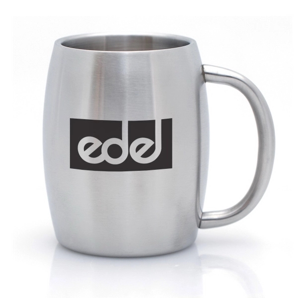 14 oz. Double Wall Stainless Steel Handle Mug for Hot or... from ASI 40544 Binaco / Binaline