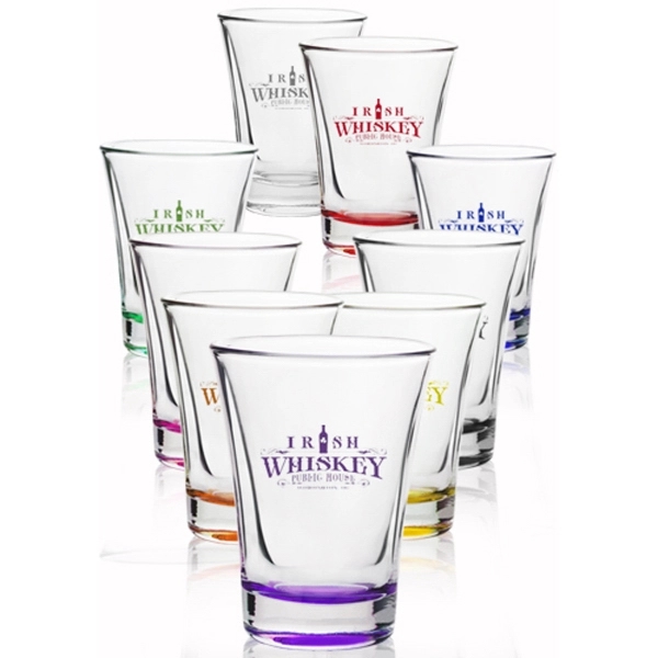 2 oz. clear shot glass, measuring 3.9"H x 2.1" rim x... from ASI 39552 BEL Promo