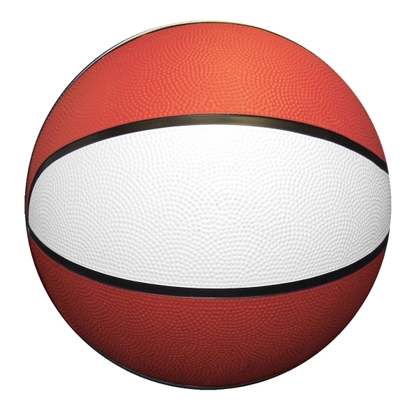 7" mini rubber basketball that features a re-inflatable athletic valve.... from ASI 55675 Galaxy Balloons Inc / Galactic Fun Time Line