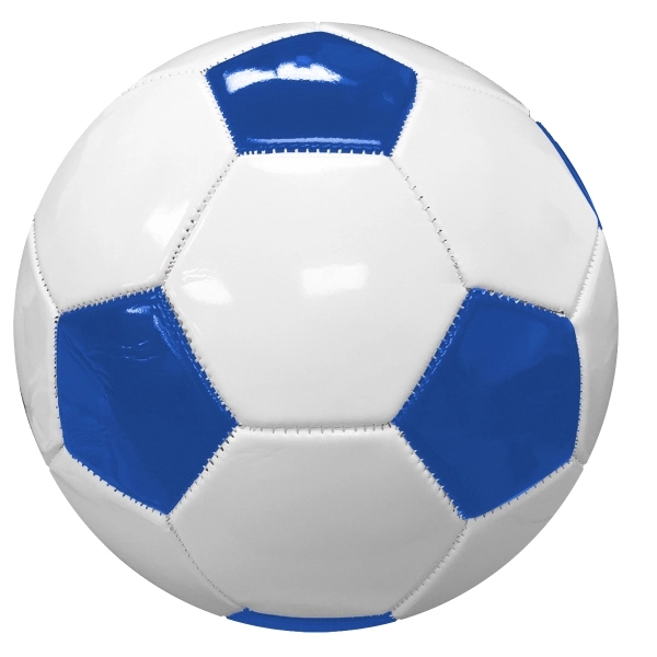 27" full size synthetic leather soccer ball with customization (size 5).... from ASI 55675 Galaxy Balloons Inc / Galactic Fun Time Line
