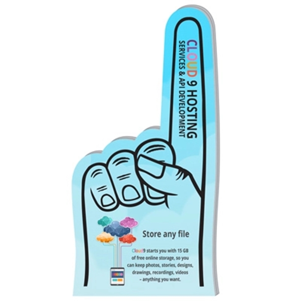 Foam EVA hand, 7.5" with a 2 finger slot for understated... from ASI 54886 Foamworx / FoamWorx