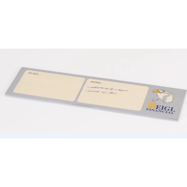 Custom printed organizational note pad that measures 10" x 3" with... from ASI 91240 3M/Promotional Markets Dept