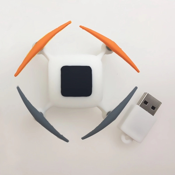 USB drive made of PVC material that's shaped like a drone;... from ASI 63776 KTI Networks Inc / KTI Promo