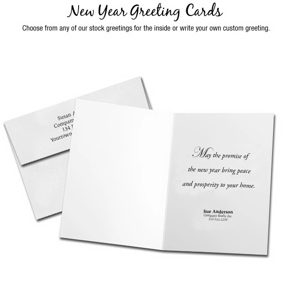 New Years greeting cards with fireworks design... from ASI 46719 Corner Lot Marketing Inc / CLMPromotions