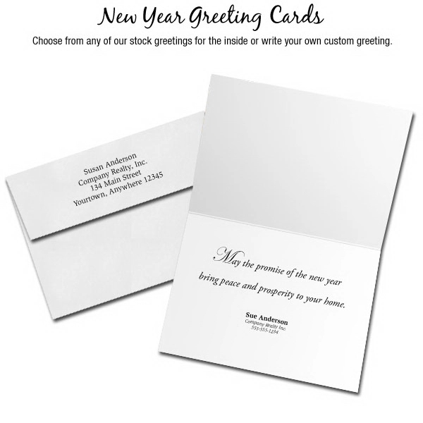 New Year greeting card, full color process.... from ASI 46719 Corner Lot Marketing Inc / CLMPromotions