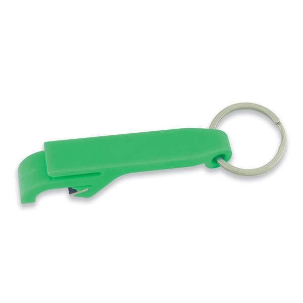 Bottle Opener Keychain with Splitring will open bottles and pull tabs... from ASI 93520 Ventura Inc