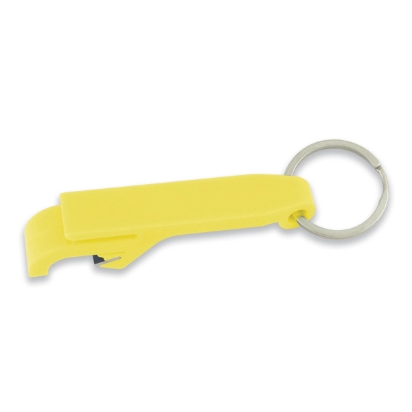 Bottle Opener Keychain with Splitring will open bottles and pull tabs... from ASI 93520 Ventura Inc