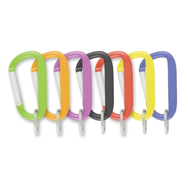 Large Carabiner with Split Ring made of high grade anodized aluminum.... from ASI 93520 Ventura Inc
