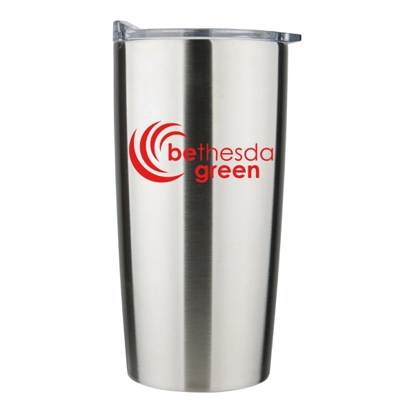 20 oz. Vail vacuum-insulated stainless-steel tumbler with push-on lid; keeps drinks... from ASI 90859 Tempo Industries Inc / Tempoline