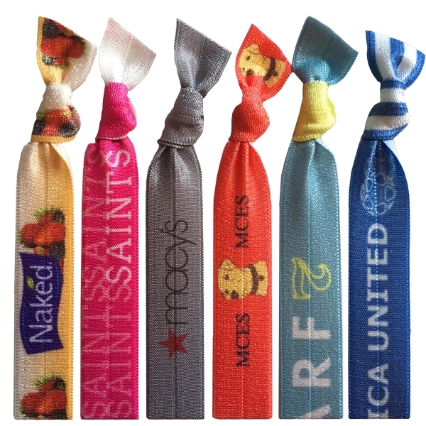 Hair Tie with Full Color Imprint... from ASI 80127 Quashies, LLC / Qband