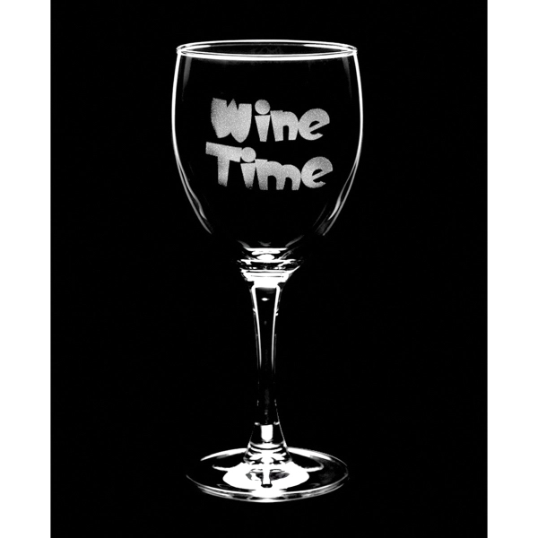 10.5 oz wine glass goblet custom etched product. Available in clear... from ASI 65603 Kool Trends