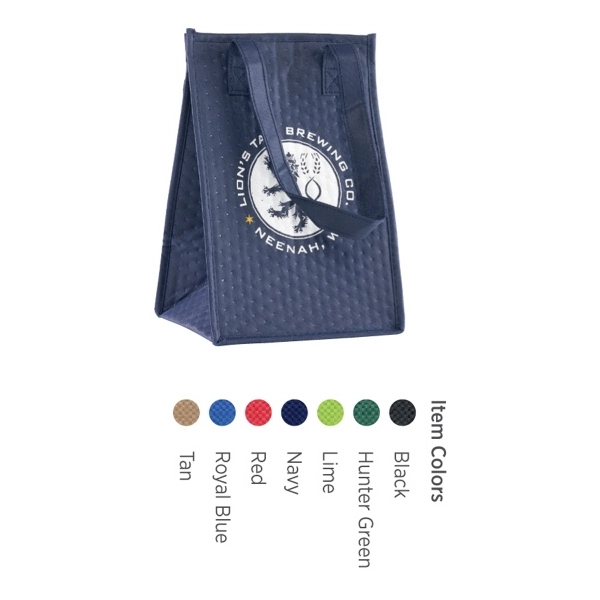 Insulated lunch tote with Hook and Loop closure, side pocket for... from ASI 81500 Navitor Inc / Navitor®