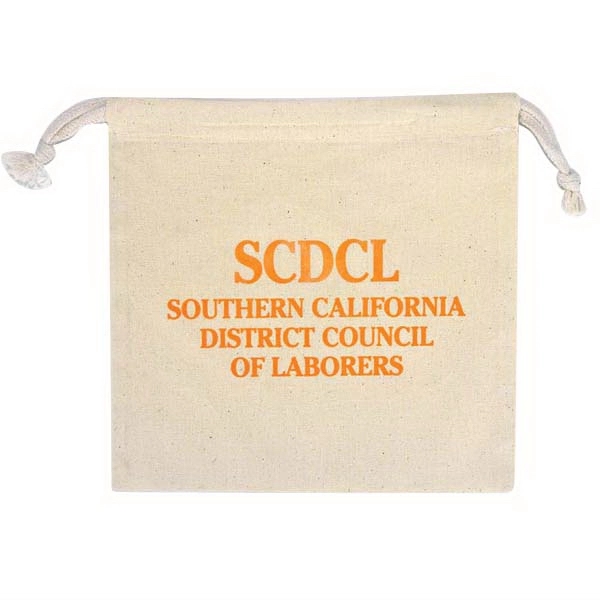 100% Natural Cotton Drawstring Bag available in multiple sizes.... from ASI 41630 Brave USA