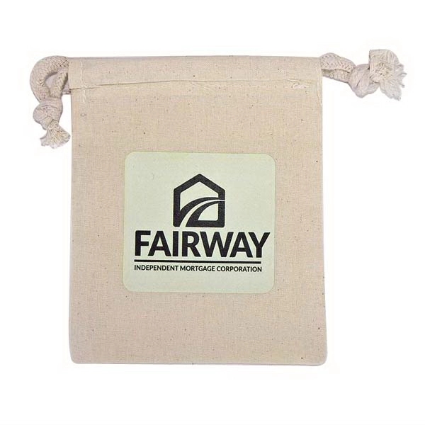 100% Natural Cotton Drawstring Bag available in multiple sizes.... from ASI 41630 Brave USA