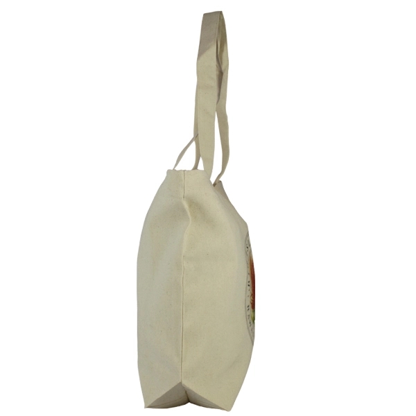 Top Zippered Natural Cotton Tote - An Eco-Friendly, Zippered Tote Perfect... from ASI 67557 LimeLight Ent / Limelight USA