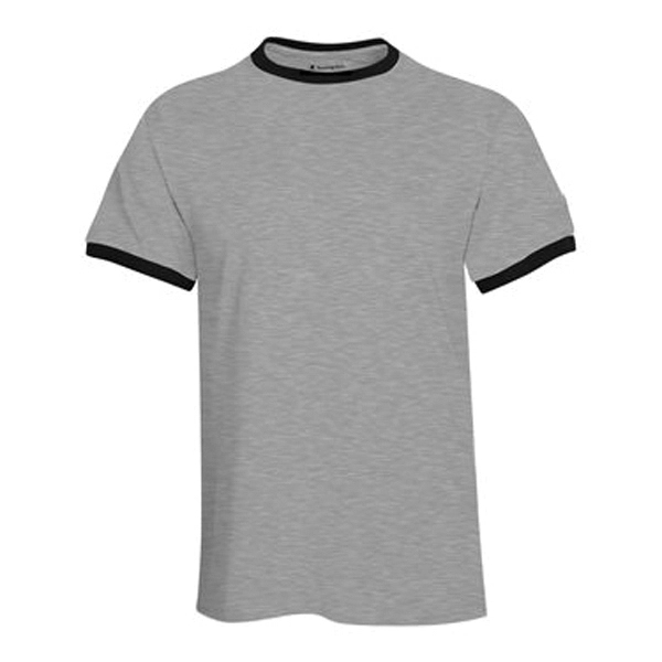 T-shirt made of 100% cotton with rib contrast collar and sleeve... from ASI 84358 S&S Activewear