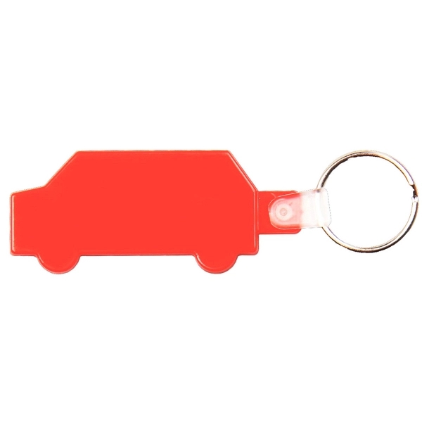 Car Shape PVC Key Holder... from ASI 74585 Nu Promo International / Nu Promo Line