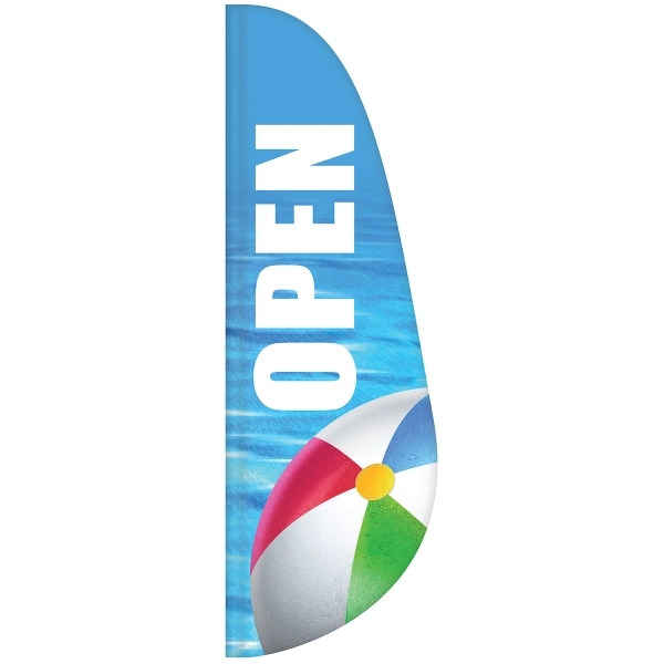 3' x 10' custom single reverse feather flag.... from ASI 80228 Quinn