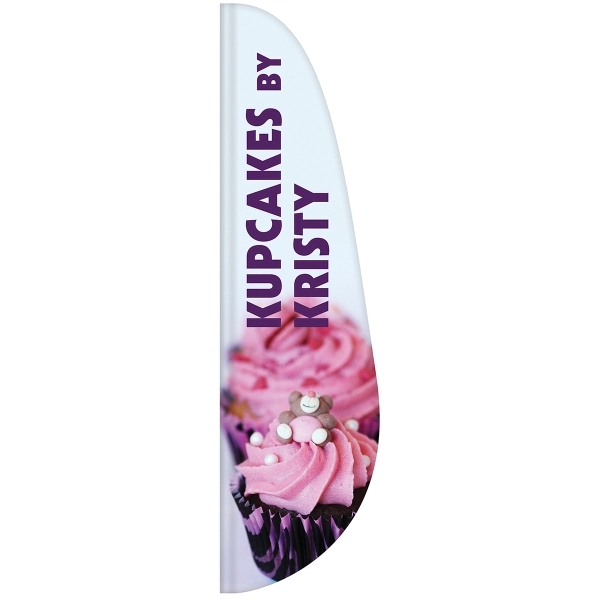 3' x 12' custom single reverse feather flag.... from ASI 80228 Quinn