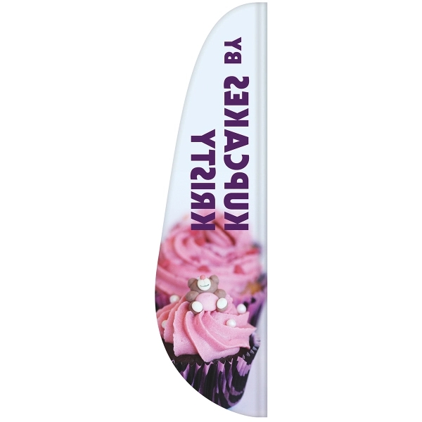 3' x 12' custom single reverse feather flag.... from ASI 80228 Quinn