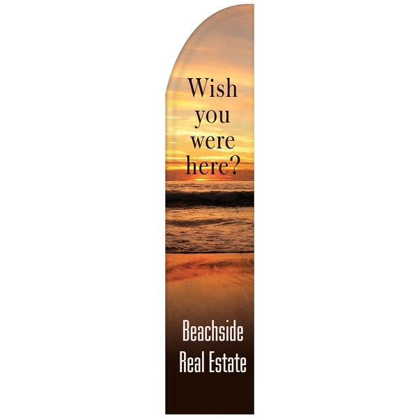 3' x 15' custom single reverse half drop flag.... from ASI 80228 Quinn