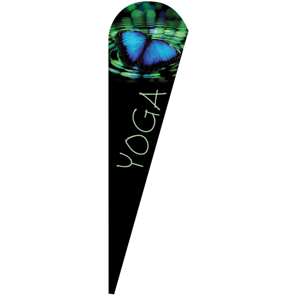 3' x 12' custom single reverse teardrop flag.... from ASI 80228 Quinn