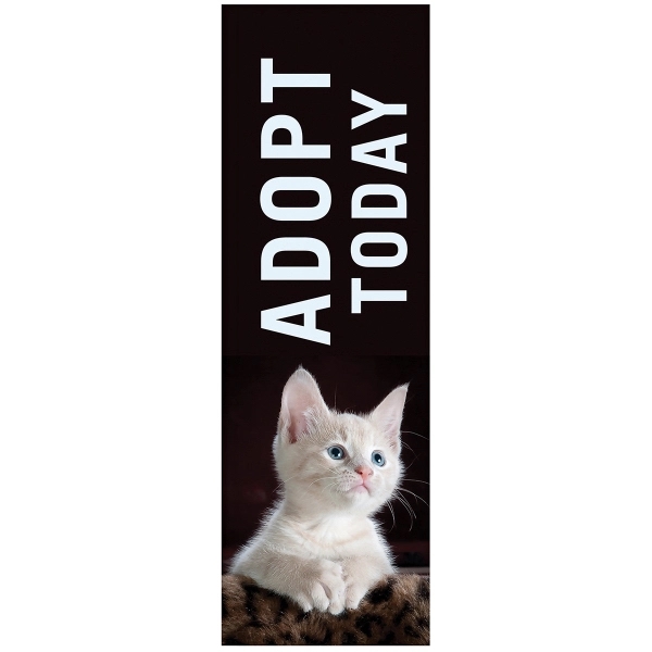 3' x 10' Stationary custom square single reversed feather flag.... from ASI 80228 Quinn