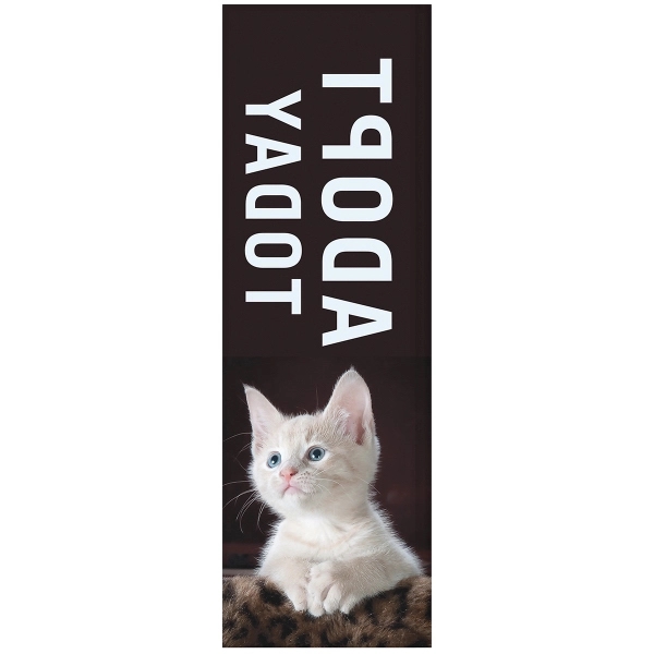 3' x 10' Stationary custom square single reversed feather flag.... from ASI 80228 Quinn