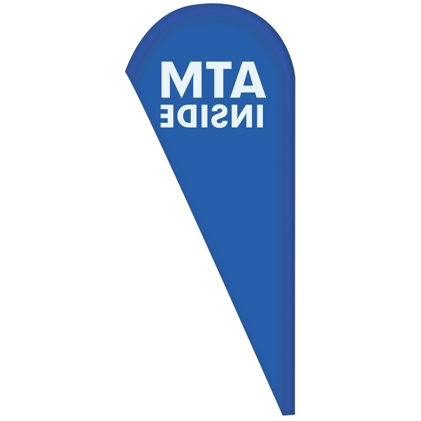 3' x 8' custom single reverse teardrop flag.... from ASI 80228 Quinn