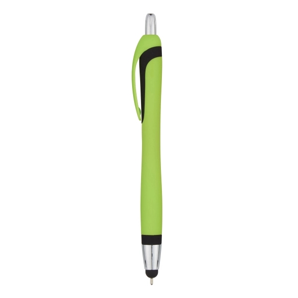 Ava Sleek Write Pen with Stylus.  Plunger Action. Push Down... from ASI 61125 Hit Promotional Products
