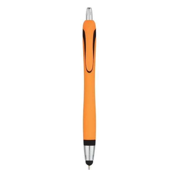 Ava Sleek Write Pen with Stylus.  Plunger Action. Push Down... from ASI 61125 Hit Promotional Products