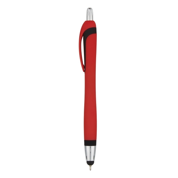 Ava Sleek Write Pen with Stylus.  Plunger Action. Push Down... from ASI 61125 Hit Promotional Products