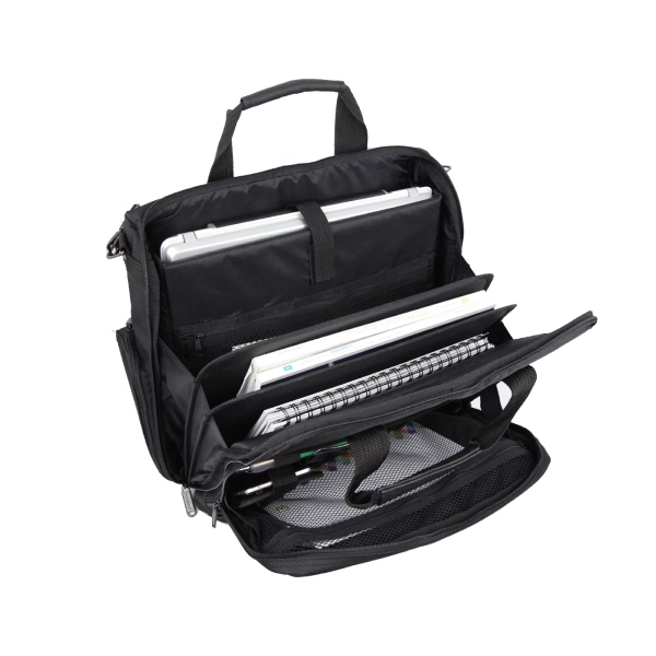 Computer briefcase made of 420 Nylon with 600 denier Polyester.... from ASI 57702 GoodHopeBags, Inc.