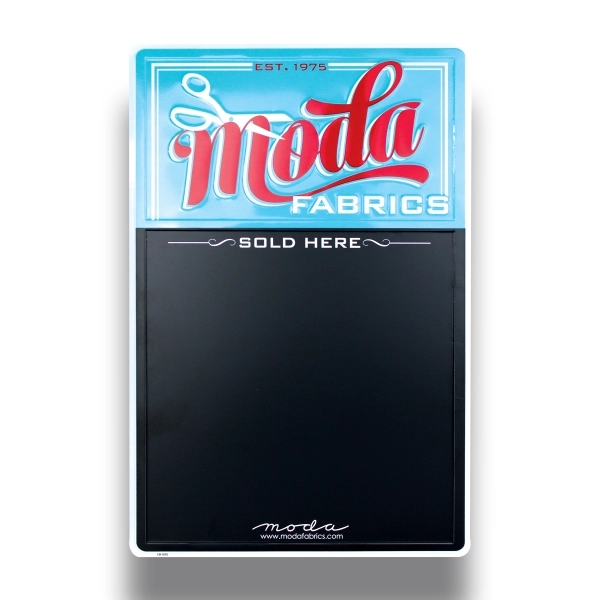 12" x 18" recycled aluminum chalkboard sign with four holes for... from ASI 50120 Dixie Seal & Stamp Co Inc / Dixiline